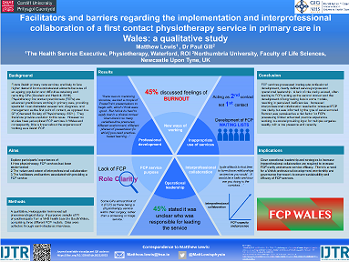 First contact physio service in primary care poster