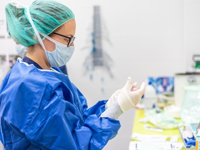 Woman in PPE