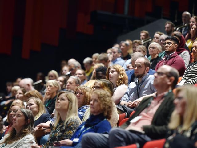 Audience attending a lecture