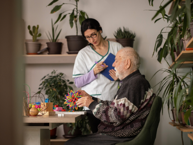 Demetia patient and their carer.