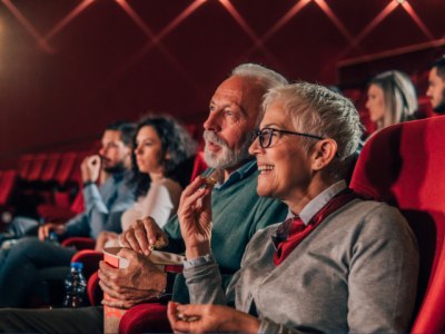 People in the cinema.