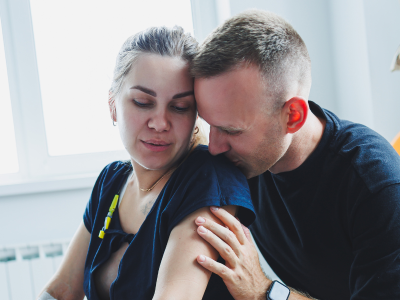 partner supporting during birth