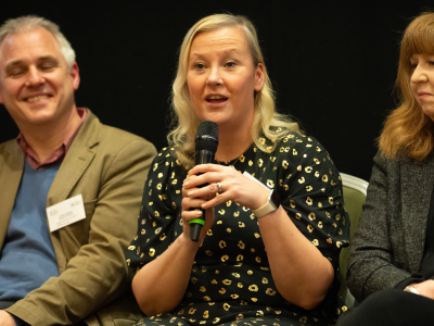 Ceryl Davies on a panel. 